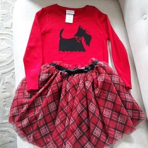 Girls sweater and skirt set